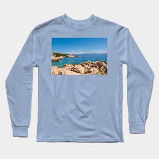 Coast Near Baska on Krk Island, Croatia Long Sleeve T-Shirt